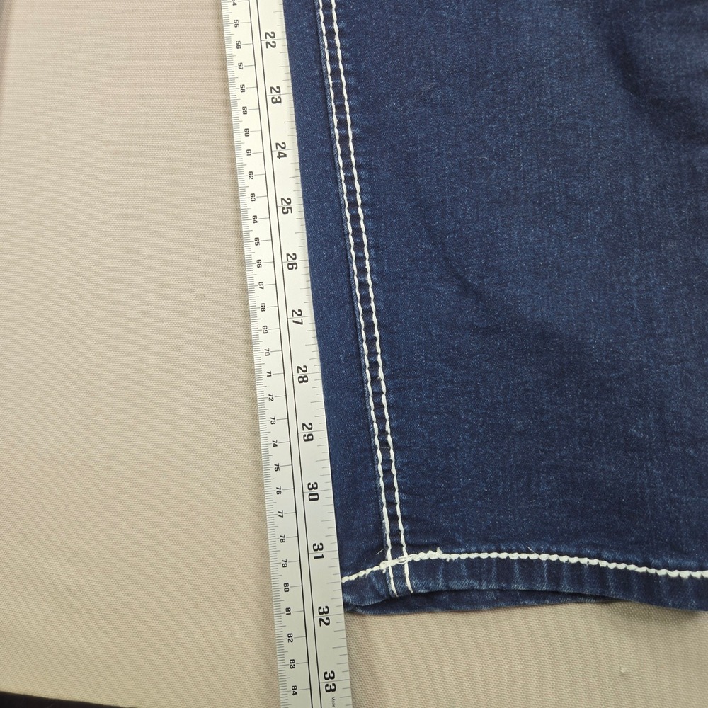 Maurices Jeans Dark Wash Contrast Stitch Sequin Pocket Blue Womens 20 REG - Picture 12 of 13